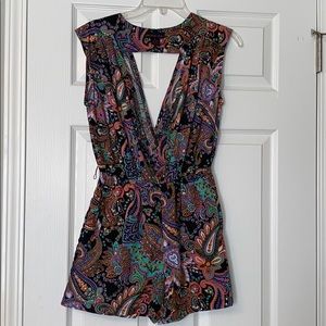 Romper with open back